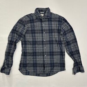 Culturata Men’s Plaid Long-Sleeve Shirt IT 42